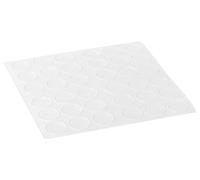 haggiy Elastic buffer self-stick - cylindrical Ø 18 mm | Hight: 1,0 mm | transp. (36 Pcs.)