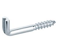 haggiy Screw Hooks Straight with Slot | 25 Pieces | Hook Screw galvanised | wall Hooks | Swivel Hooks | high Load Capacity | 4,5 x 40 mm