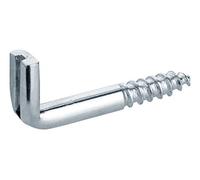 haggiy Screw Hooks Straight with Slot | 25 Pieces | Hook Screw galvanised | wall Hooks | Swivel Hooks | high Load Capacity | 4,5 x 30 mm