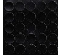 haggiy Self-Adhesive Cover caps for Furniture & Floors - Screw Cover - Round - Cover for Screws & Drill Holes - Furniture Protection caps - Ø14 mm - 25 Pieces - Furniture plasters (Black-Smooth)