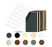 haggiy Self-Adhesive Cover caps for Furniture & Floors - Screw Cover - Round - Cover for Screws & Drill Holes - Furniture Protection caps - Ø14 mm - 25 Pieces - Furniture plasters (White Gloss)
