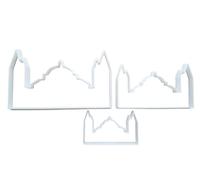 Hagia Sofia Turkey Museum Shape Cookie Cutter Dough Biscuit Pastry Fondant Sharp Stencil Turkish Building Landmark (Large)