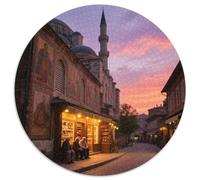 Hagia Sophia 1000 Pieces Jigsaw Puzzle 12 Years And Up Round Jigsaw Puzzle Difficult Challenge for Adults Family Game Stress Reliever Expert Skill Level 1000pcs (67.5x67.5cm)