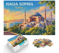 Hagia Sophia Istanbul Jigsaw Puzzle 1000pcs (38x26cm) Gift for Adults | For relaxed weekends: Adult jigsaw puzzle with 1000 pieces gives adult puzzlers a calm activity to return to.