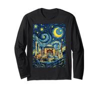 Hagia Sophia Istanbul Starry Night Art History Present Long Sleeve T-Shirt