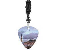 Hagia Sophia Istanbul Turkiye Fashion Guitar Picks Necklace Music Jewellery Personalized Pendant