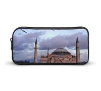Hagia Sophia Istanbul Turkiye Simple Pencil Case Big Capacity Pouch Box Travel Makeup Bag