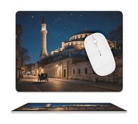 Hagia Sophia Mouse Pad Leather, Mousepad Portable for Computers, Laptop, Office & Home, Desk Pad Non-Slip Modern Design 10 X 8 Inch