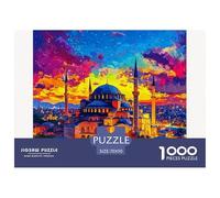 Hagia Sophia Puzzle 1000 Pieces Adults Teens Fun Relaxing Game Gift Renowned Scenery Sturdy Eco-Friendly 70x50cm/1000pcs
