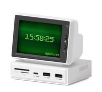 Hagibis 3.5inch IPS USB Mini Screen with USB C Hub, USB-C & HDMI Monitor for PC, AIDA64 Mini PC CPU RAM HDD Data Monitor, Temperature Display, Floating Lyrics & Electronic Album Sub Screen (960x640)