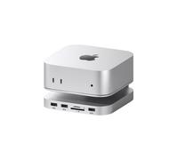 Hagibis Mac mini M4 Hub & Stand with SSD Enclosure, 3 in 1 USB Type-C Docking Station with M.2 NVMe SSD Case, 4K@60Hz HDMI, 10Gbps USB3.2 Gen2, SD4.0, TF4.0, 5V/2A Power Supply for M4 Pro (MC60H)