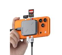 Hagibis Magnetic USB C Hub with Magsafe for iPhone 16 15 Pro Max, 6 in 1 Type-C Docking Station SD4.0 Micro SD4.0 Card Solt 100W PD 10Gbps USB-C AUX for MacBook Pro Air, iPad Pro (TC100S)