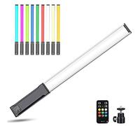 Hagibis RGB Handheld LED Video Light Wand Stick Photography Light 9 Colors,with Built-in Rechargable Battery and Remote Control,1000 Lumens Adjustable 3200K-5600K,Hot Shoe Adapter Included. (9 Colors)