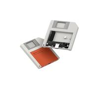 Hagibis SSD Enclosure, Floppy Disk Style USB 3.2 Gen2 10Gbps to NVMe PCI-E M.2 2230/2242 SSD Case, M.2 External Hard Drive Enclosure for MacBook Laptop iPad Android iPhone 17 Pro Max (Orange)