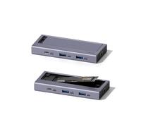 Hagibis USB C Hub with M.2 SSD Enclosure, Magnetic Cover, Easy to Disassemble with USB 3.1 10Gbps, USB C for MacBook Pro, iPhone15 Pro Max, Mac Mini, Laptop, PC (HB777)