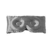 HAGJII 19 Momme 100% Mulberry Silk Sleep Mask for Side Sleeper, 3D Large Contoured Eye Mask for Sleeping, Adjustable Design for Full Light Blocking & Comfort(Grey)
