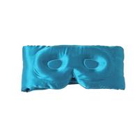 HAGJII 19 Momme 100% Mulberry Silk Sleep Mask for Side Sleeper, 3D Large Contoured Eye Mask for Sleeping, Adjustable Design for Full Light Blocking & Comfort(Blue)