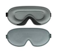 HAGJII 3D Contoured Sleep Mask, Thickened Nose Pad to Block Light, Travel Eye Mask for Blackout & Eye Fatigue Relief, Soft Comfort Fit Night Eye Covers(Grey)