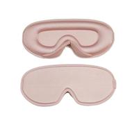 HAGJII 3D Contoured Sleep Mask, Thickened Nose Pad to Block Light, Travel Eye Mask for Blackout & Eye Fatigue Relief, Soft Comfort Fit Night Eye Covers(Pink)