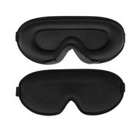 HAGJII 3D Contoured Sleep Mask, Thickened Nose Pad to Block Light, Travel Eye Mask for Blackout & Eye Fatigue Relief, Soft Comfort Fit Night Eye Covers(Black)