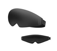 HAGJII 3D Sleep Mask for Students, Light Blocking Eye Cover for Fatigue Relief, Eye Mask for Sleep Soft Breathable Sleeping Mask for Nap, Home, Travel, Comfort(M,Black)