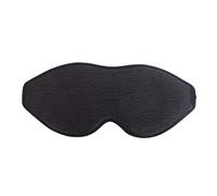 HAGJII 3D Weighted Sleep Mask with Glass Beads, Weighted Contoured Eye Cover Blackout, Soft Comfort Eye Mask for Travel, Nap & Fatigue Relief(Black)