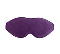 HAGJII 3D Weighted Sleep Mask with Glass Beads, Weighted Contoured Eye Cover Blackout, Soft Comfort Eye Mask for Travel, Nap & Fatigue Relief(Purple)