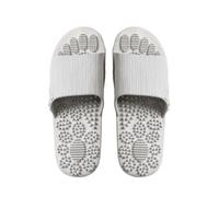 HAGJII Acupressure Massage Slippers Neuropathy Pain Relief Reflexology Sandals Acupuncture Slippers Plantar Fasciitis Arthritis Health Foot Massage Non-Slip(9.5-10 UK,Grey)