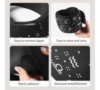 HAGJII Adjustable Neck Brace for Sleeping & Pain Relief Soft Memory Foam Cervical Collar Supports Spine, Reduces Pressure Neck Support for Enhanced Comfort(Pink A)