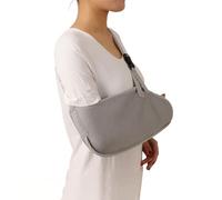 HAGJII Arm Sling Shoulder Immobilizer for Rotator Cuff & Elbow Injury Support Brace Sling for Shoulder Injury Breathable Mesh Fabric Sling for Arm(M(39cm),Grey)