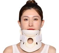 HAGJII Cervical Collar for Neck Pain Relief Neck Brace Supports Cervical Traction Device Spine Alignment, Adjustable Cervical Neck Collar for Neck Injury Recovery(L,White)