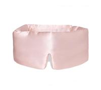 HAGJII Double-Sided 100% Mulberry Silk Sleep Mask, 3D Contoured Eye Masks for Sleep Adjustable Strap Blackout Eye Cover for Travel & Home(Pink)