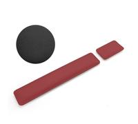 HAGJII Double-Sided Leather Keyboard Wrist Rest Ergonomic Memory Foam Pad Pu Wrist Rest for Computer Keyboard and Mouse Wrist Pad for Pain Relief Typing Support(130 * 75mm,Red+black)