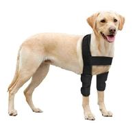 HAGJII Durable Dog Elbow Protector for Large Breeds Dog Elbow Pads for Front Leg Brace Dysplasia, Osteoarthritis Comfy & Non-Slip Leg Sleeve Dog Shoulder Brace(L)