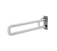 HAGJII Folding Toilet Safety Rails for Seniors Toilet Handrails Sturdy Toilet Safety Frame for Elderly & Disabled, Bathroom Safety Bar Hand Support Rail(White B)