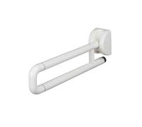 HAGJII Folding Toilet Safety Rails for Seniors Toilet Handrails Sturdy Toilet Safety Frame for Elderly & Disabled, Bathroom Safety Bar Hand Support Rail(White)