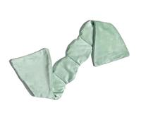 HAGJII Gravity Sleep Mask with Glass Beads, Weighted Eye Mask for Sleeping with Nose Bridge, Soft Double-Sided Fabric Meditation & Light Blocking Blindfold, Covers Ears(Green,Gravity Beads)