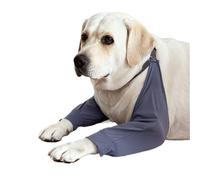 HAGJII Healing Dog Elbow Pads for Callus Treatment & Hygroma Relief Dog Elbow Protector Leg Sleeve Comfort, Soft Front Leg Brace and Shoulder Support(Grey,XL)