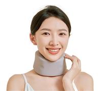 HAGJII Memory Foam Neck Brace for Pain Relief Soft Cervical Collar Adjustable Neck Support for Comfort, Stabilizes Vertebrae for Sleeping & Daily Use(Grey,M)