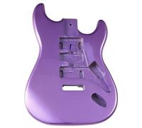 HAGJII Metal Purple Guitar Body Unfinished Poplar Wood Glossy Finish Single Tremolo Professional Guitar Accessory Replacement Diy Part