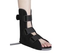 HAGJII Plantar Fasciitis Night Splint with Adjustable Straps Leg Brace Support Comfortable Foot Brace for Achilles Tendonitis & Foot Drop Pain Relief Sleeping Immobilizer Boot(S_Plastic Base)