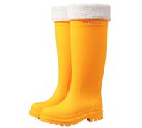 HAGJII Rain Boots Women's Garden Shoes, Lightweight High-Calf Easy-On Fit