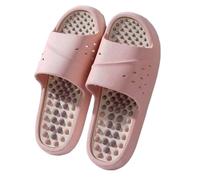 HAGJII Reflexology Sandals Acupressure Slippers Trigger Point Massage Acupuncture Slippers Arthritis Pain Relief Health Foot Massage for Mom Dad Parents(Pink,6.5-7 UK)