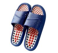 HAGJII Reflexology Sandals Acupressure Slippers Trigger Point Massage Acupuncture Slippers Arthritis Pain Relief Health Foot Massage for Mom Dad Parents(Blue,6.5-7 UK)