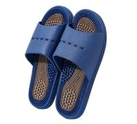 HAGJII Reflexology Sandals Plantar Fasciitis Arthritis Relief Acupressure Massage Arch Support Health Foot Massage Pain Relief & Muscle Relaxation Acupuncture Slippers(Blue,5.5-6 UK)
