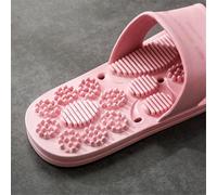 HAGJII Reflexology Sandals Plantar Fasciitis Relief Acupressure Massage, Acupuncture Slippers Shiatsu Points Pain Relief Blood Circulation Great Health Foot Massage(Pink,6.5-7 UK)