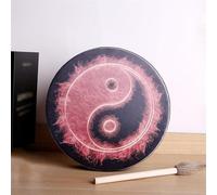 HAGJII Shaman Drum, Frame Drum Decoration Fashion Native American Drum Music Healing Hand Drum with Drum Stick Bodhran Drum for Meditation, Sleeping Aid(Bagua)