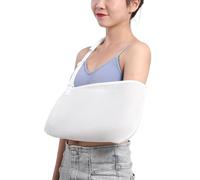 HAGJII Shoulder Sling for Arm Injury Rehabilitation Adjustable Arm Sling Shoulder Immobilizer for Rotator Cuff, Fracture, and Dislocation Sling for Shoulder Injury(White)