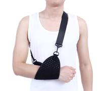 HAGJII Shoulder Sling for Torn Rotator Cuff, Arm Fracture & Injury, Adjustable Arm Sling Shoulder Immobilizer Fits Left or Right Breathable Netting Sling for Arm