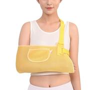 HAGJII Shoulder Sling for Torn Rotator Cuff Breathable Mesh Arm Sling Shoulder Immobilizer for Arm & Rotator Cuff Injuries, Adjustable Sling for Arm Right Left Arms Recovery(S_ADULT)
